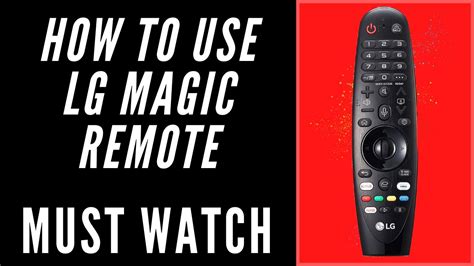 Lg magic remote user manual 2021